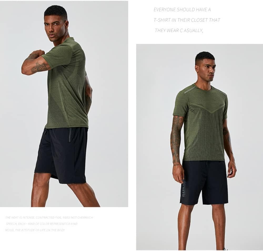 5 Pack Men\u2019s Active Quick Dry Crew Neck T Shirts | Athletic Running Gym Workout Short Sleeve Tee Tops Bulk - Image 4
