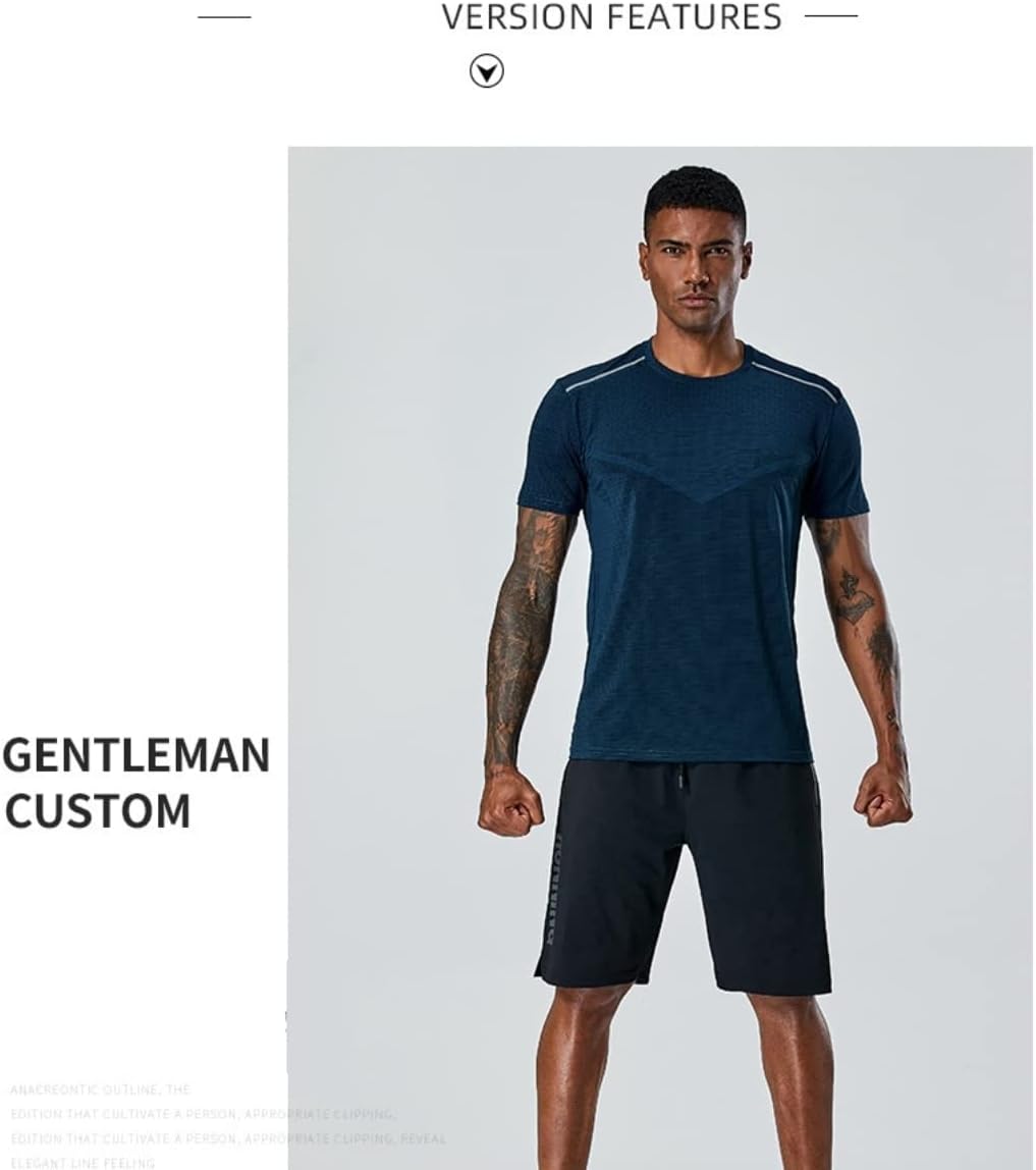 5 Pack Men\u2019s Active Quick Dry Crew Neck T Shirts | Athletic Running Gym Workout Short Sleeve Tee Tops Bulk - Image 5