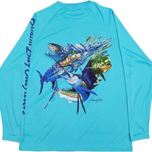 Bimini Bay Outfitters LTD Hook M' Men's Long Sleeve Fishing Shirt