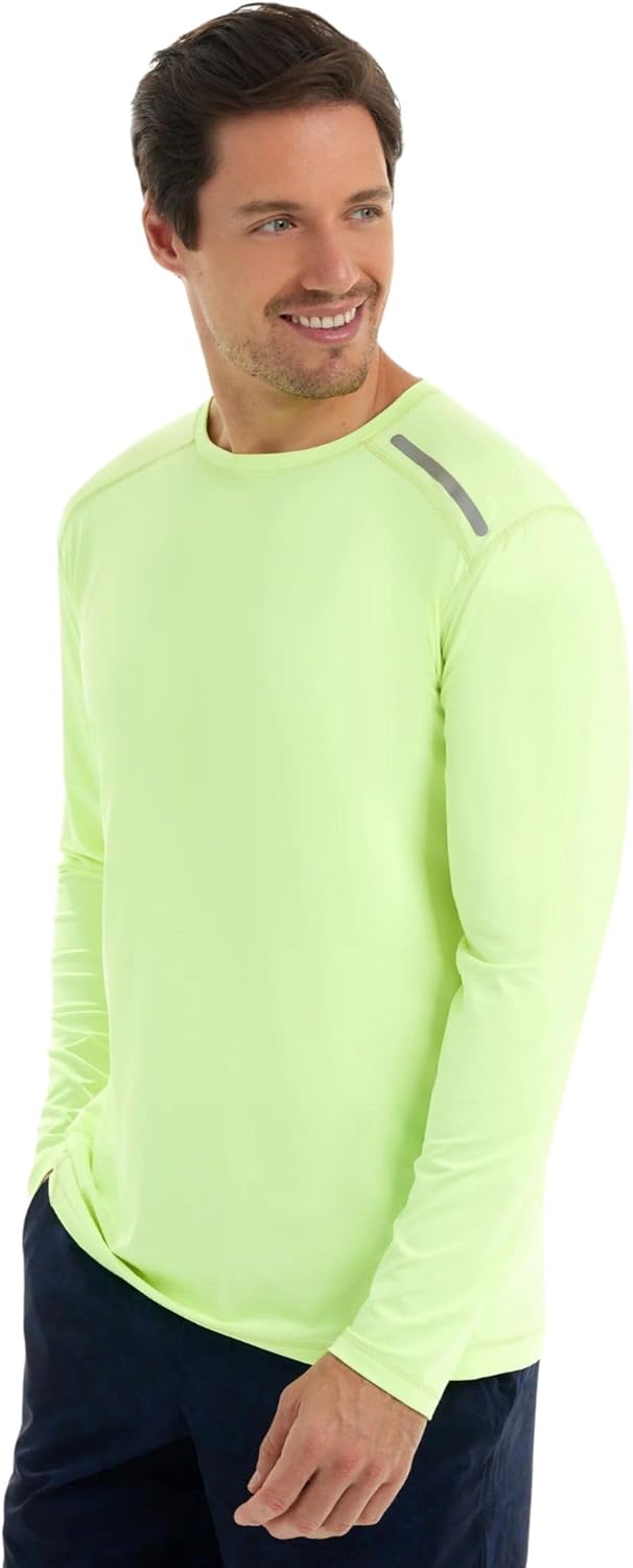 BloqUV Men's UPF 50+ Sun Protection Long Sleeve Active Jet Tee - Image 11