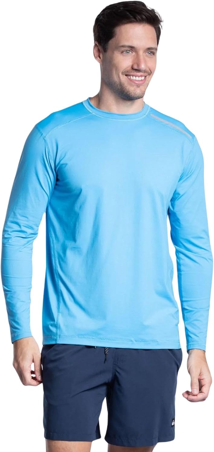 BloqUV Men's UPF 50+ Sun Protection Long Sleeve Active Jet Tee - Image 16
