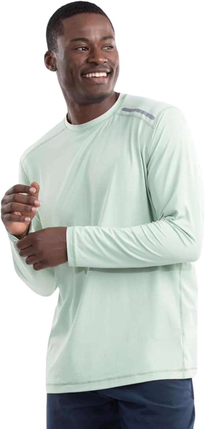 BloqUV Men's UPF 50+ Sun Protection Long Sleeve Active Jet Tee - Image 12