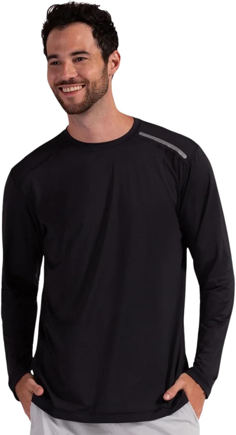 BloqUV Men's UPF 50+ Sun Protection Long Sleeve Active Jet Tee - Image 18