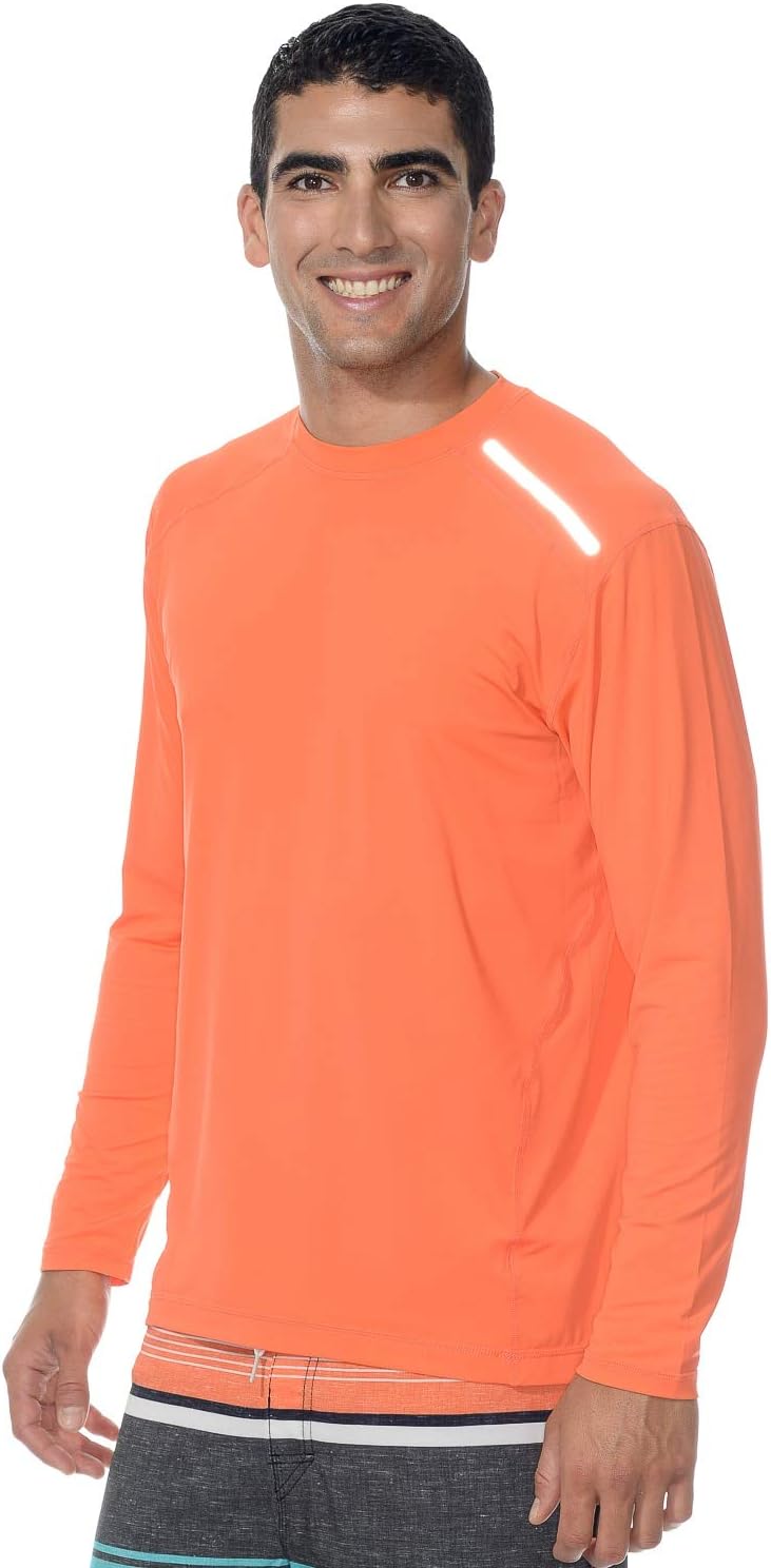 BloqUV Men's UPF 50+ Sun Protection Long Sleeve Active Jet Tee - Image 6