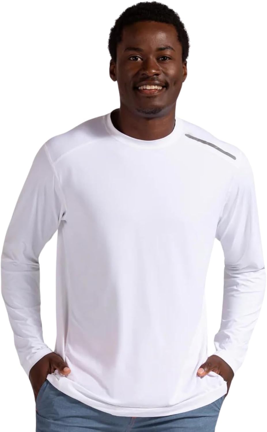 BloqUV Men's UPF 50+ Sun Protection Long Sleeve Active Jet Tee