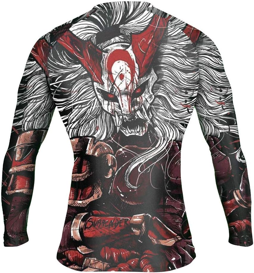 CHOO Men's Mask Samurai Moisture Wicking T-Shirt Quick-Dry Stretch Clothing Sets for Cycling, XX-Large - Image 3