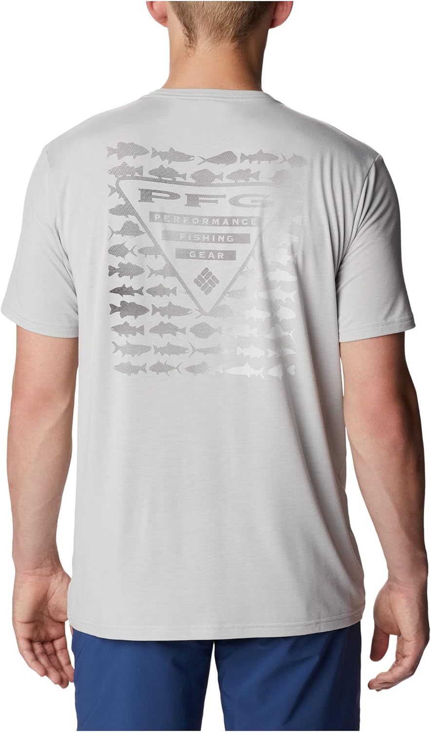 Columbia Men's PFG Triangle Fill Tech Tee Short Sleeve - Image 3