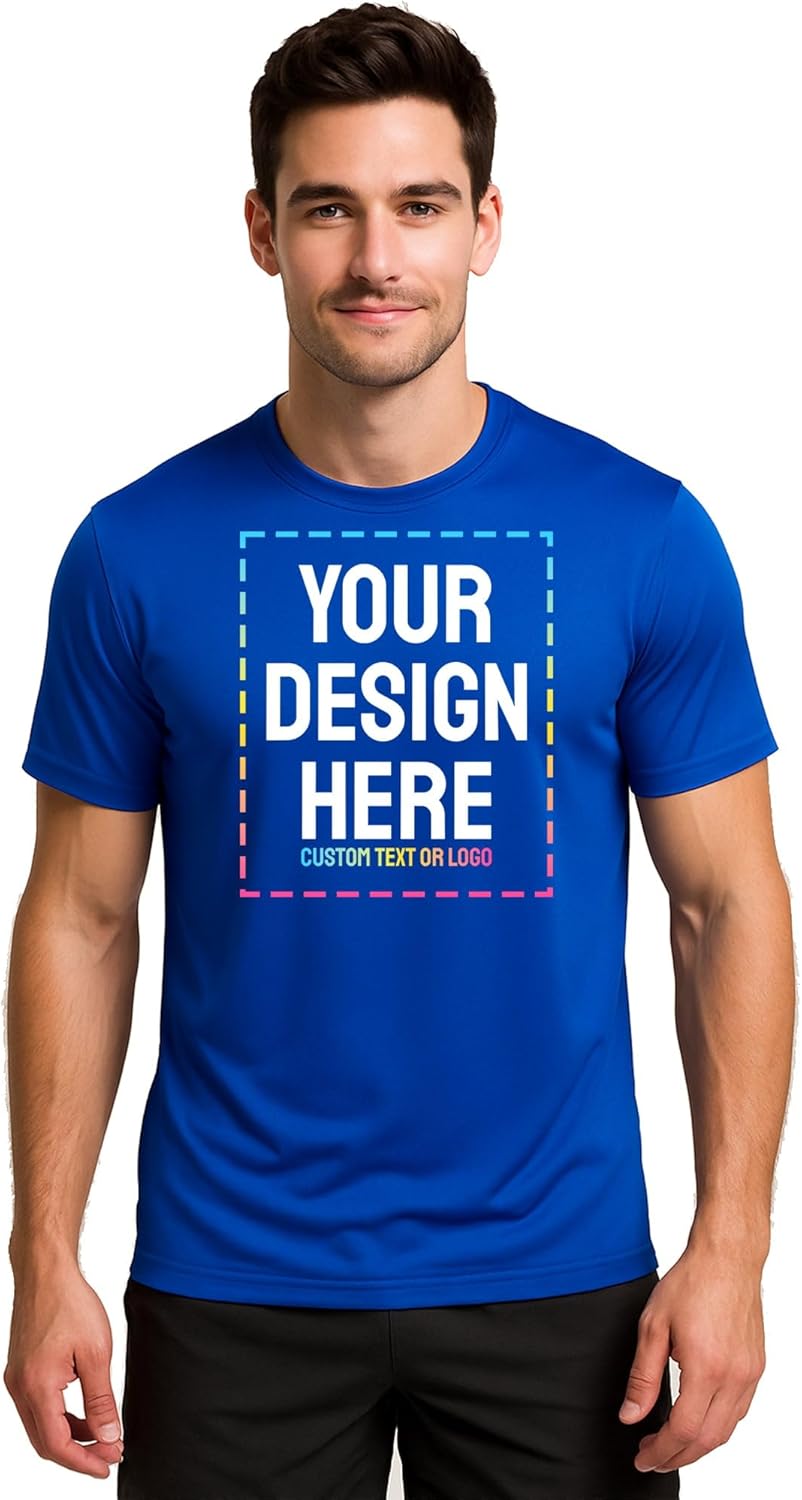 Custom Dry Fit T-Shirts \u2013 Moisture-Wicking Short Sleeve Performance Shirt for Men Women Gym Running Workout Sports - Image 5