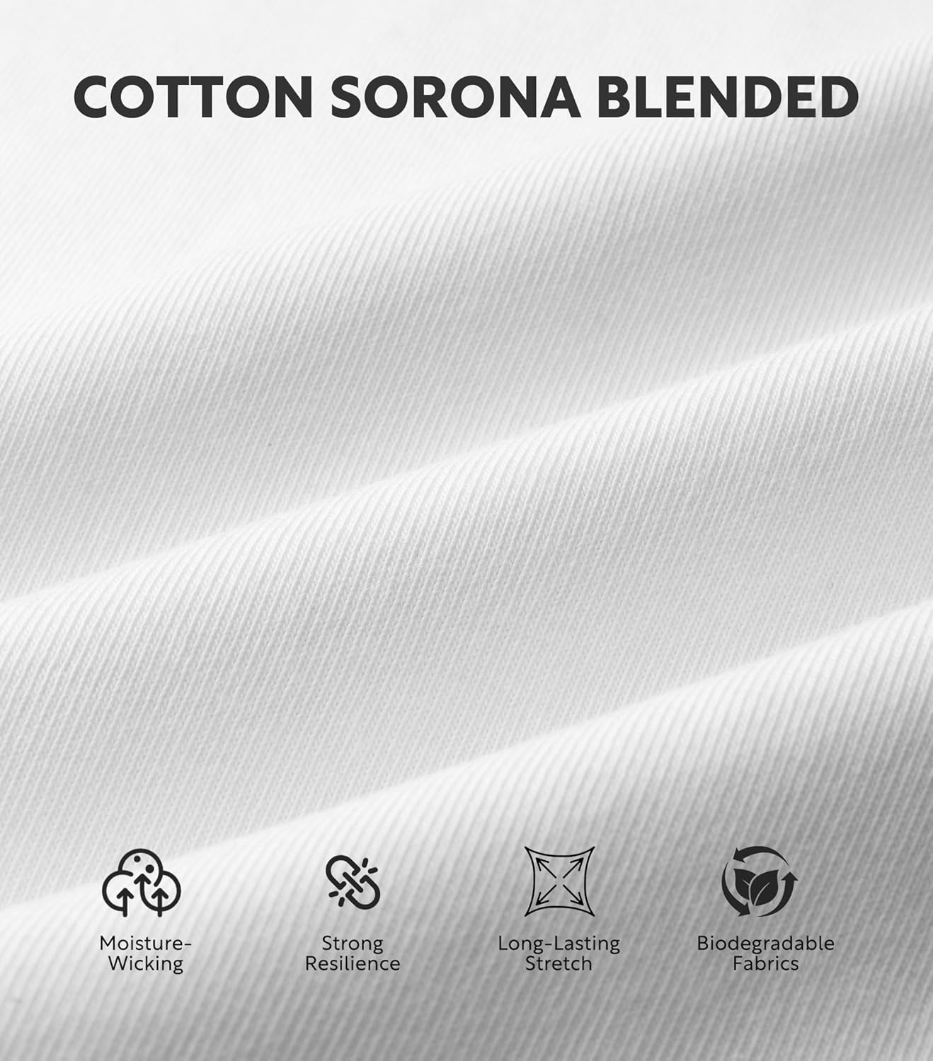 DAVID ARCHY Men's Undershirt Cotton Sorona Blended Moisture-Wicking Crewneck\/V-Neck T-Shirts Stretch for Men 3-Pack - Image 2