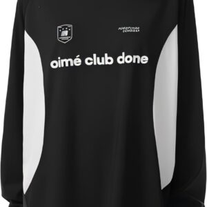 FDR Oversized Jersey Long Sleeve Tee - Cycling & Soccer Training Top with Quick-Dry Mesh Panels Black