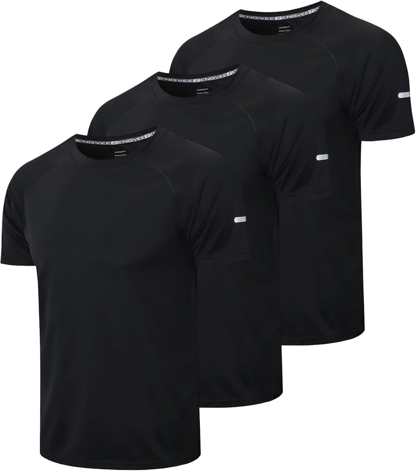 frueo Men's 1\/3 Pack Workout Shirts Quick Dry Moisture Wicking Short Sleeve Mesh Athletic T-Shirts - Image 20