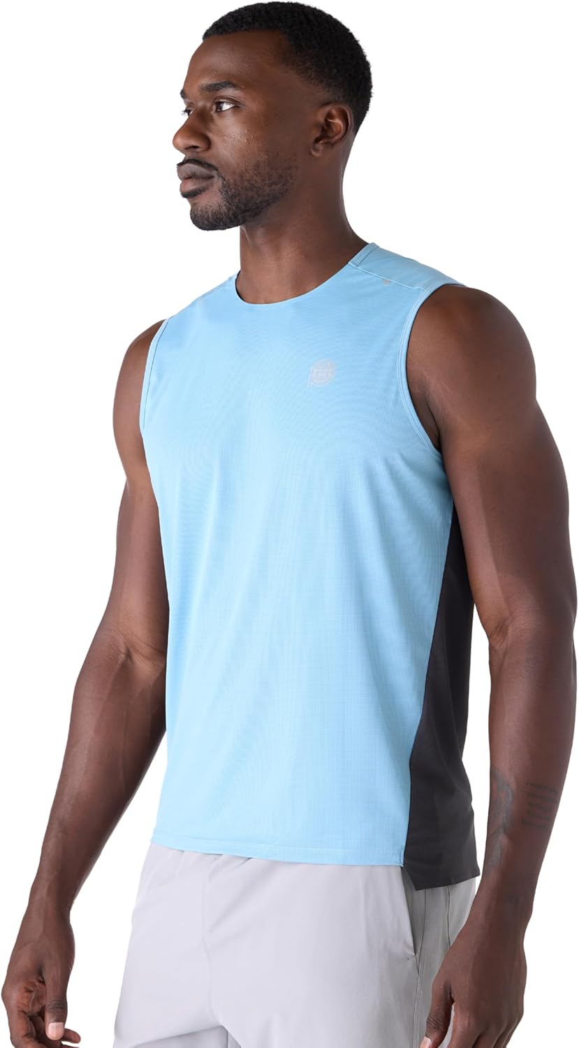 Future Planet Men's Horizon Quick-Dry Performance Sport Athletic Active Outdoor Muscle Tee Tank Top - Image 2