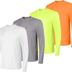 Hanes Sport Men's Long-Sleeve T-Shirt Pack, Cool DRI Moisture-Wicking Performance T-Shirts, Performance Tee, 2-Pack