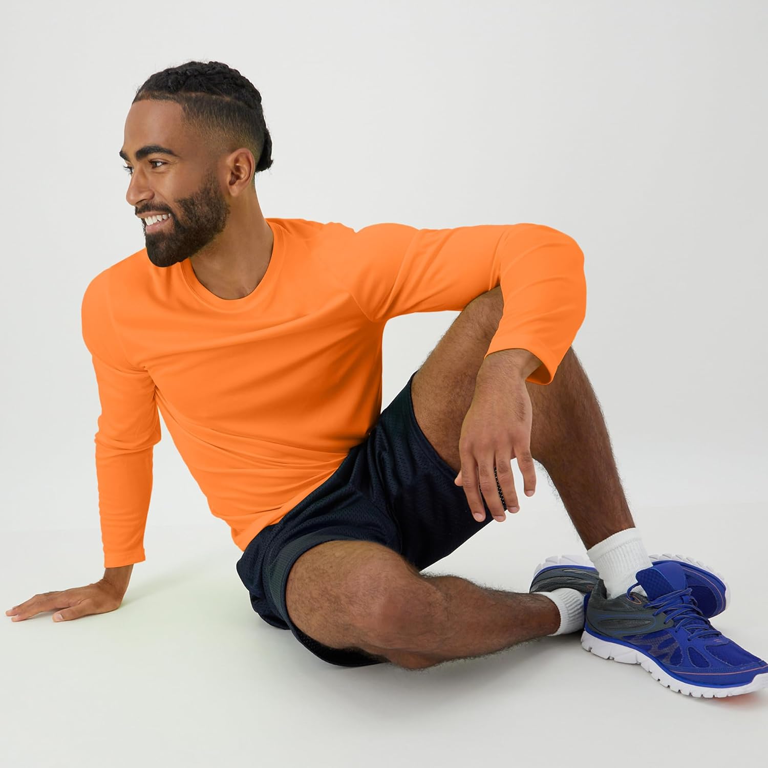 Hanes Sport Men's Long-Sleeve T-Shirt Pack, Cool DRI Moisture-Wicking Performance T-Shirts, Performance Tee, 2-Pack - Image 6