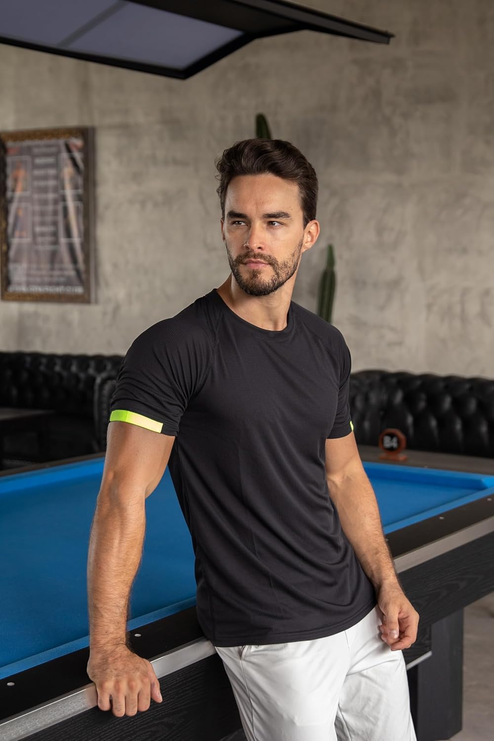 HUAKANG 5 Pack Workout Shirts for Men Quick Dry Crew Neck Short Sleeve Tee Tops Moisture Wicking Athletic Light Gym T-Shirts - Image 3