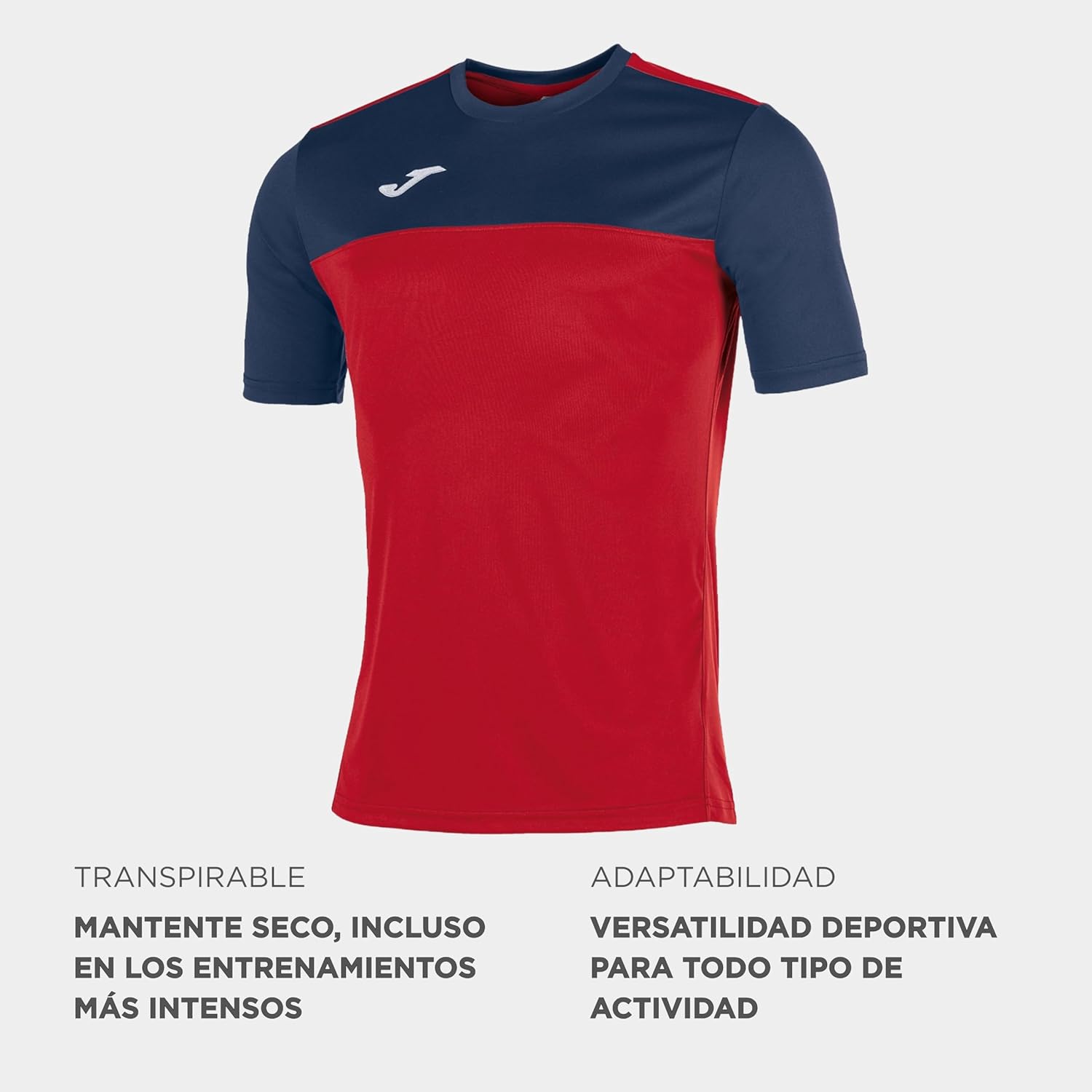 Joma T-Shirt Winner M/C RED-Navy - Image 2