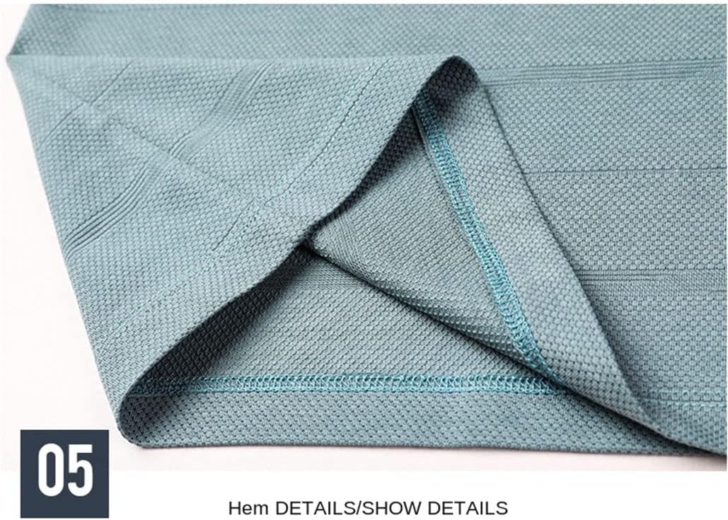 keusyoi Men T-Shirt Tops Short Sleeve Basic Business Casual Tees Summer Athletic T-Shirts Mens Clothes - Image 6