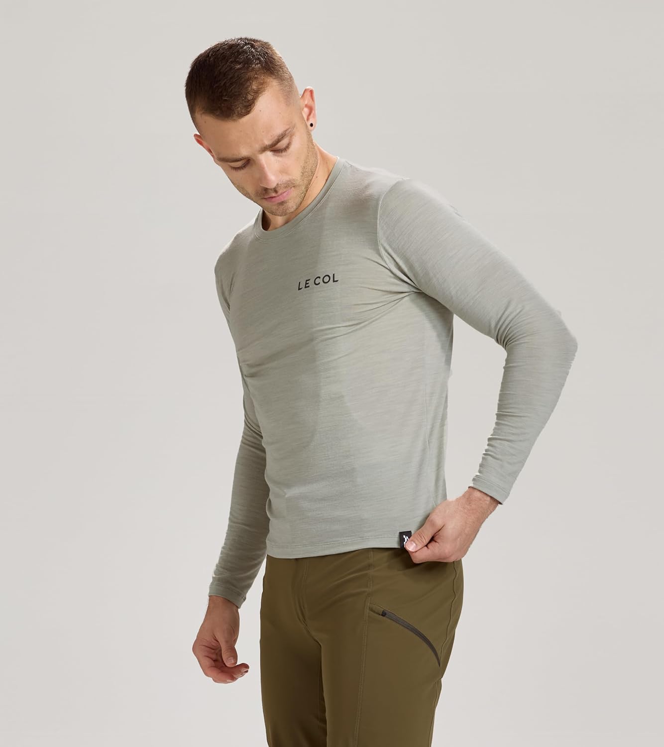 LE COL ARC Men's Merino Long Sleeve T-Shirt | Italian Merino Blend Cycling Top | Fast Wicking, Temperature Regulating | S-XL - Image 6