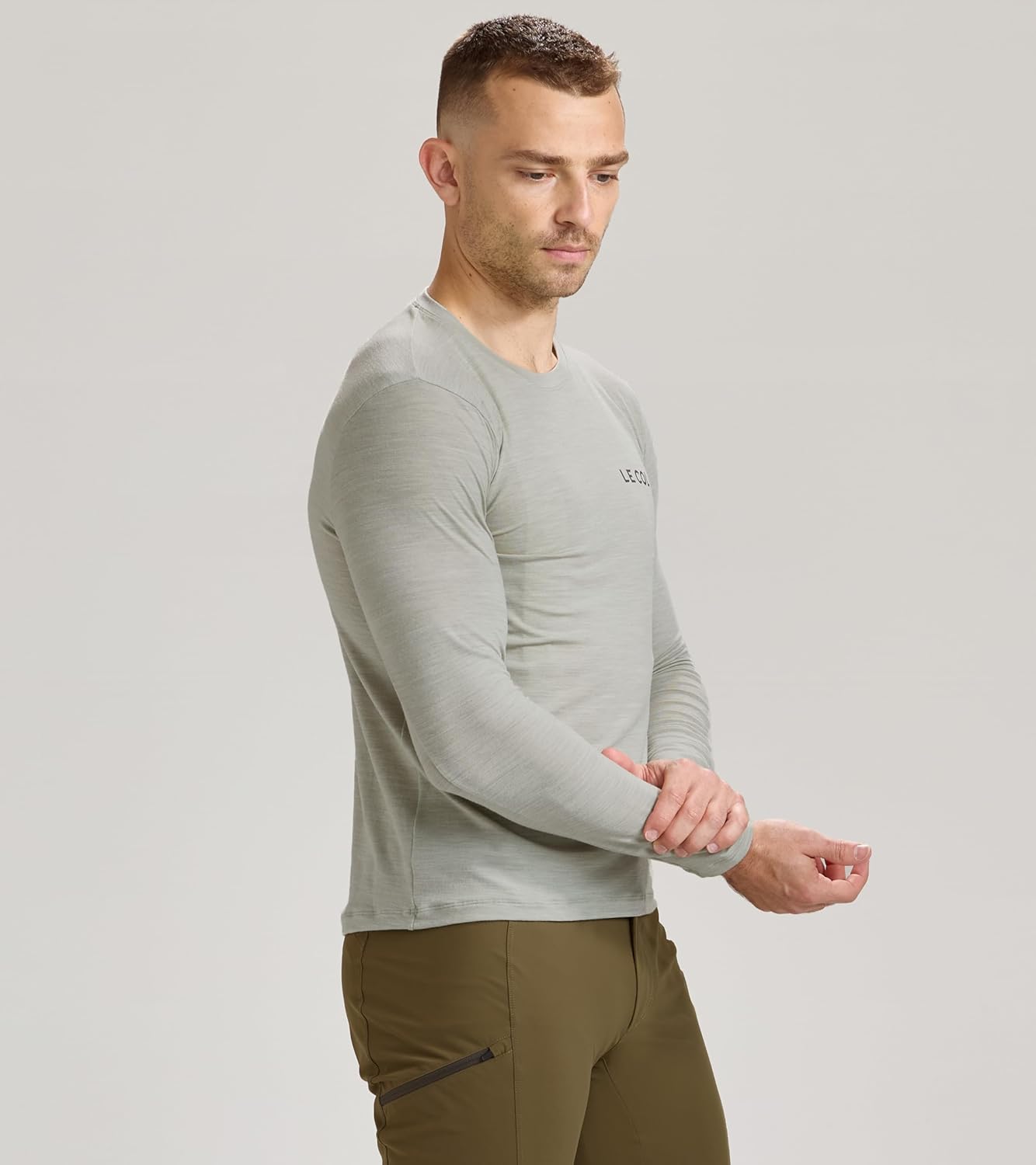 LE COL ARC Men's Merino Long Sleeve T-Shirt | Italian Merino Blend Cycling Top | Fast Wicking, Temperature Regulating | S-XL - Image 4