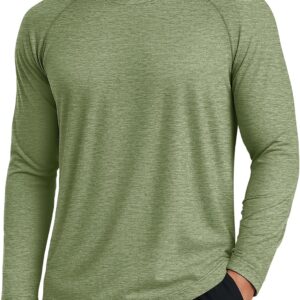 MAGCOMSEN Men's Long Sleeve Shirts UPF 50+ Sun Protection Dry Fit Shirts Athletic Fishing Hiking Workout Rash Guard