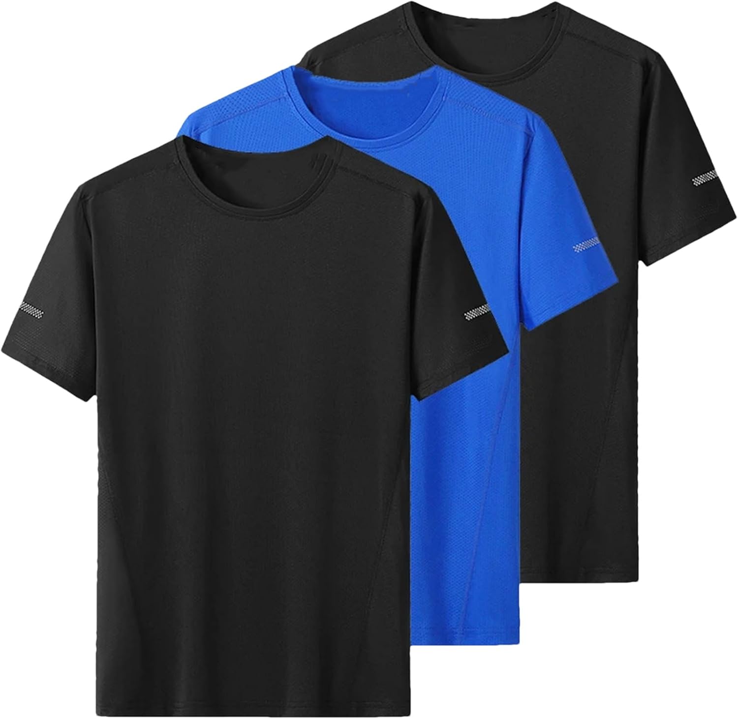 Men's 3-Pack Quick-Dry Sport T-Shirt, Oversized Round Neck Fitness Casual - Image 10
