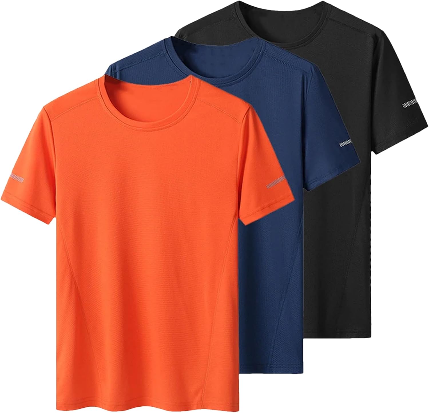 Men's 3-Pack Quick-Dry Sport T-Shirt, Oversized Round Neck Fitness Casual - Image 15