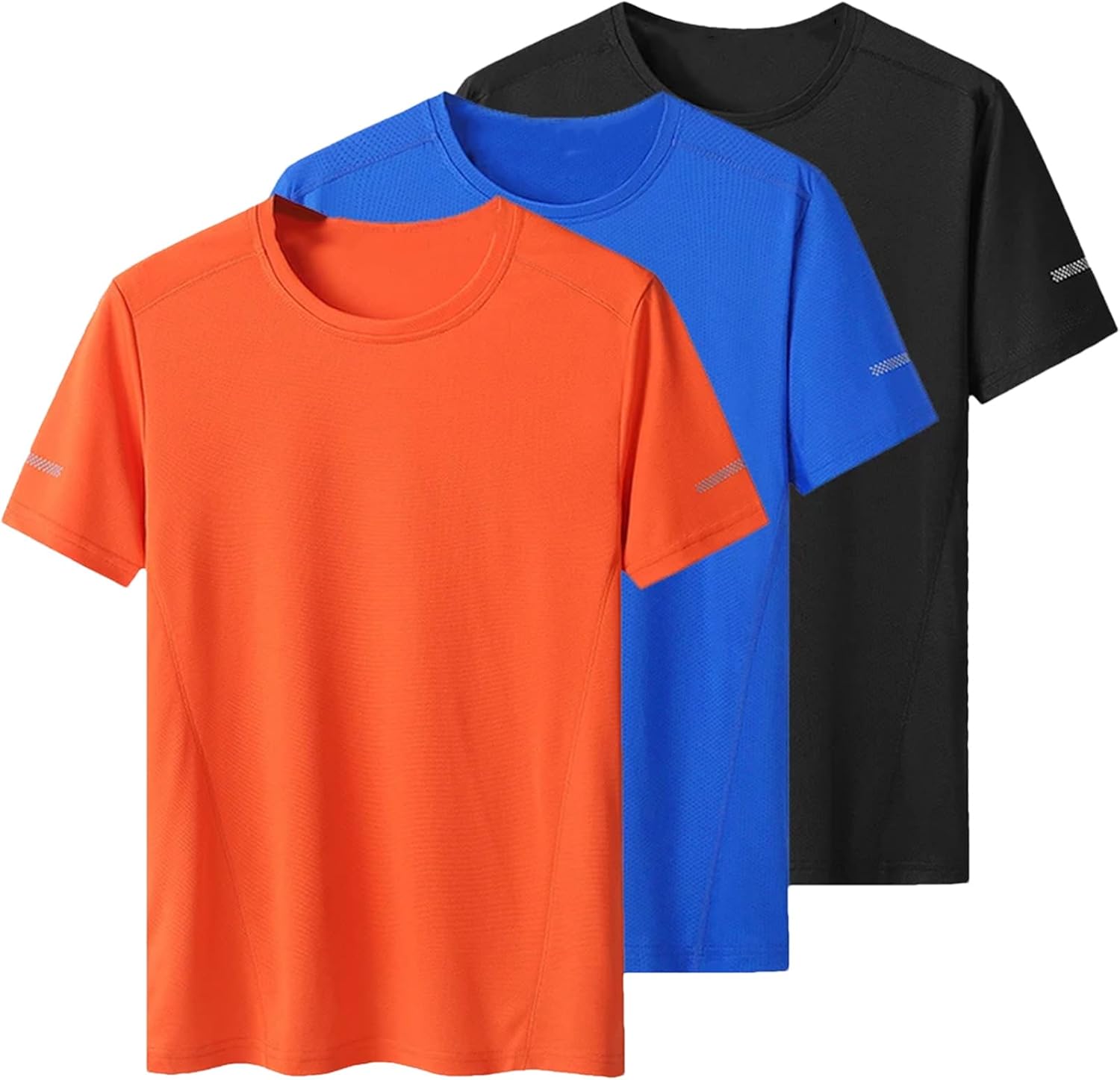 Men's 3-Pack Quick-Dry Sport T-Shirt, Oversized Round Neck Fitness Casual - Image 16