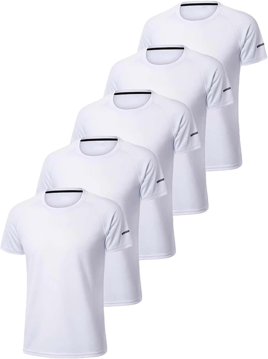 Men's 5-Pack Quick-Dry T-Shirt, Loose Fit Gym Running Outdoor Sportswear - Image 9