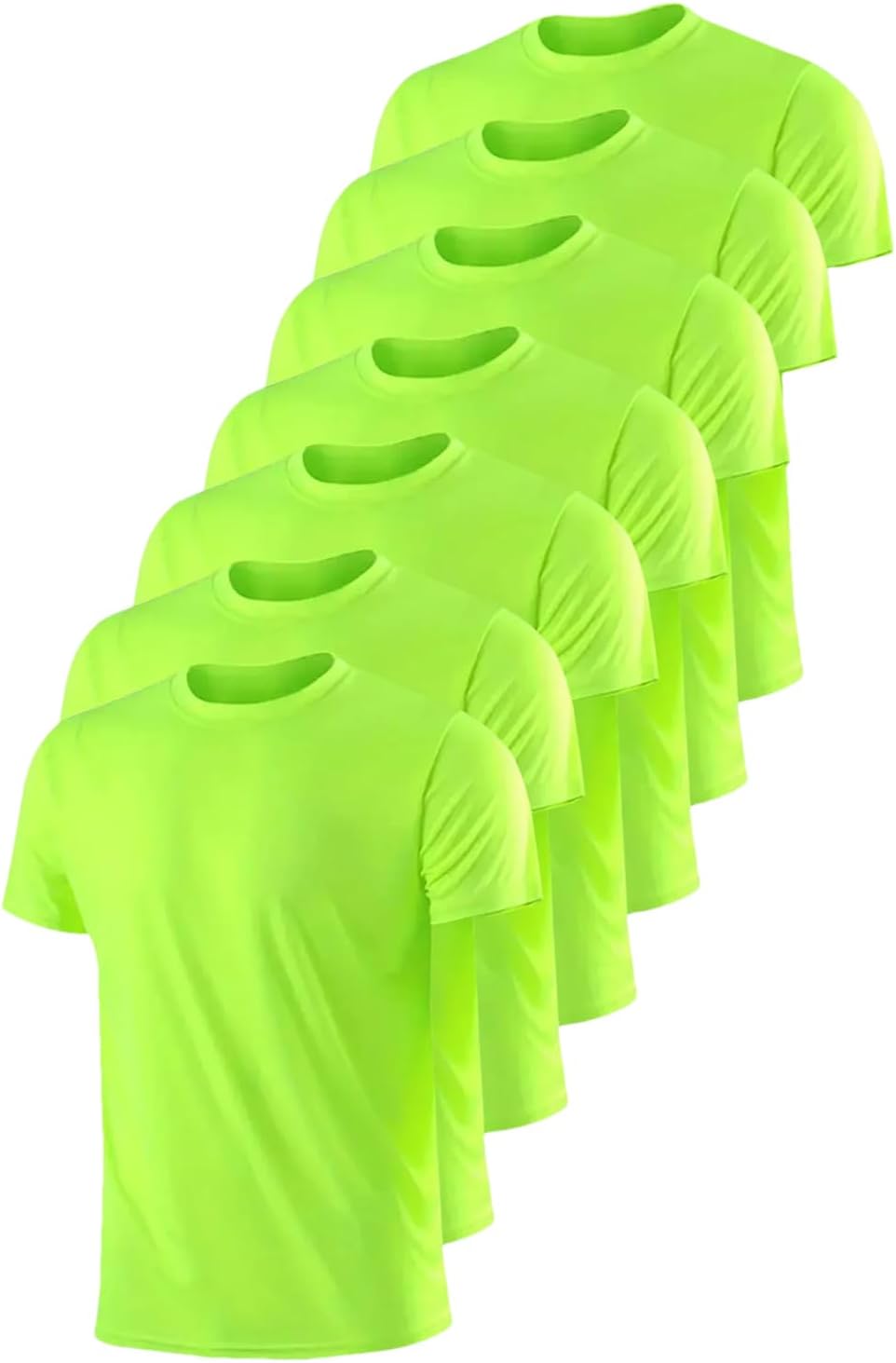Men's 7-Pack Quick-Dry T-Shirt, Ultralight Gym Running Fitness