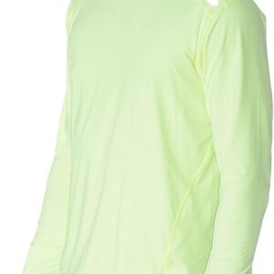 Men's Long Sleeve Tee, Neon Yellow, X-Large