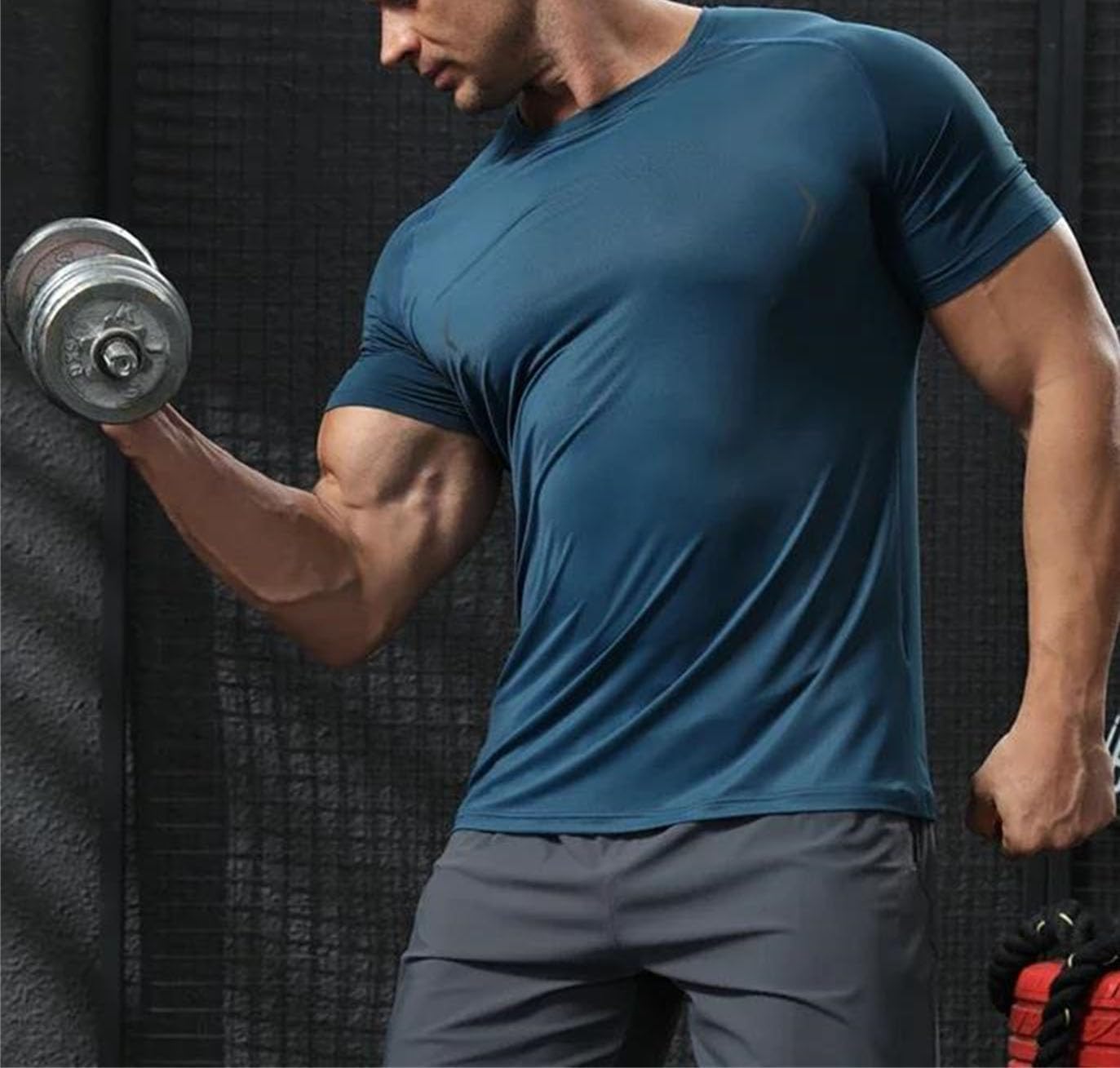 Men's Quick-Dry Sport T-Shirt, Breathable Outdoor Running Top - Image 2