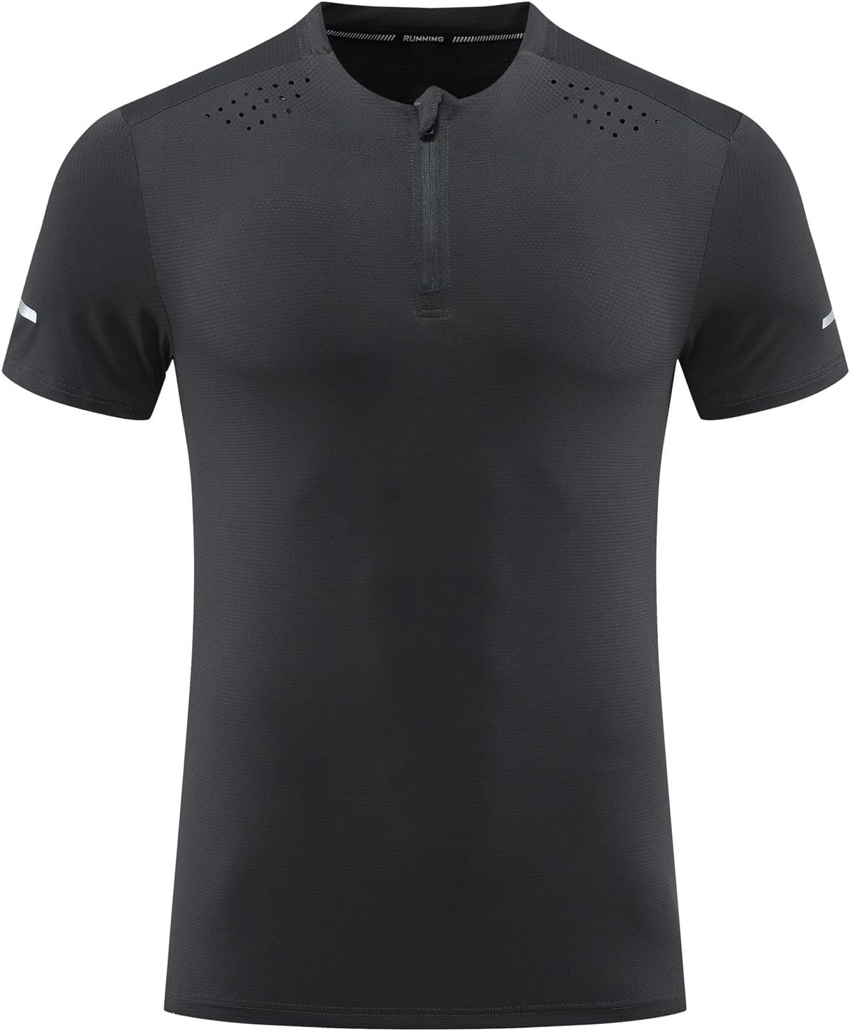 Men's Reflective Sport T-Shirt, Quick-Dry Gym Running Top - Image 4