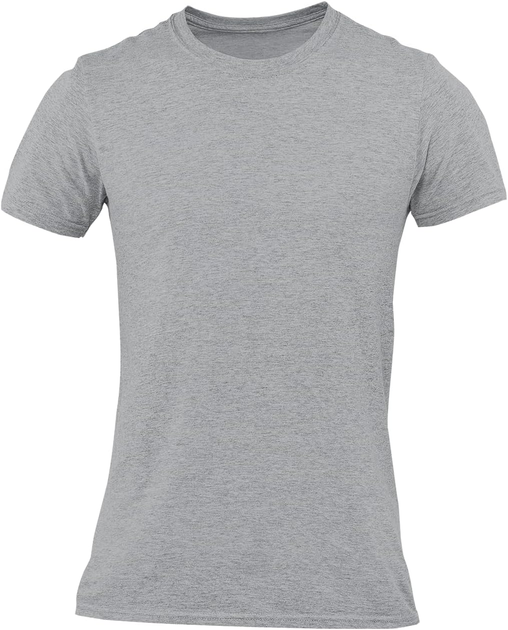 Men's Soft Heather Plain T Shirts Athletic Running Gym Workout Short Sleeve Tee - Image 4