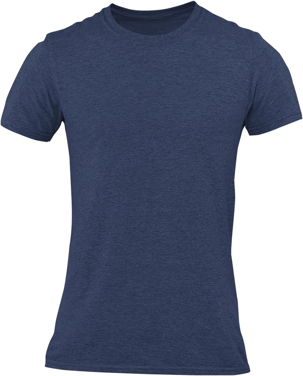 Men's Soft Heather Plain T Shirts Athletic Running Gym Workout Short Sleeve Tee - Image 5