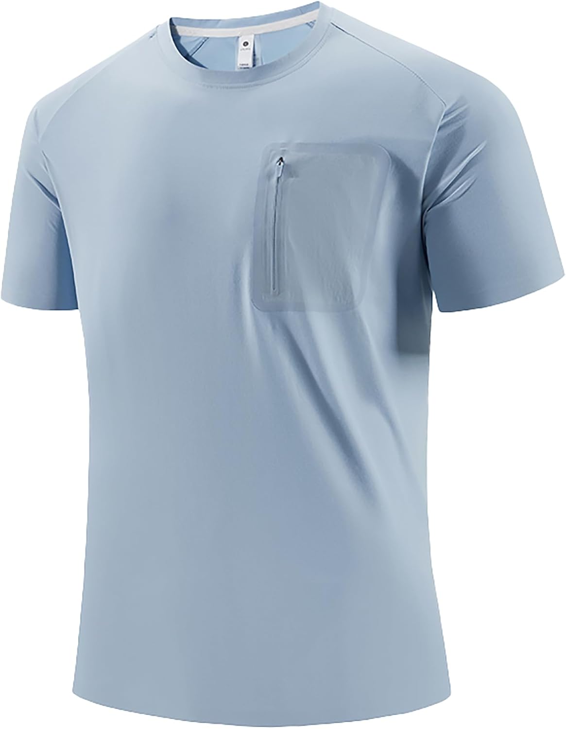 Men's Sports T Shirt Fitness Sports Moisture Wicking Round Neck Short Sleeve Quick Dry Running Top Gym Fishing Golf