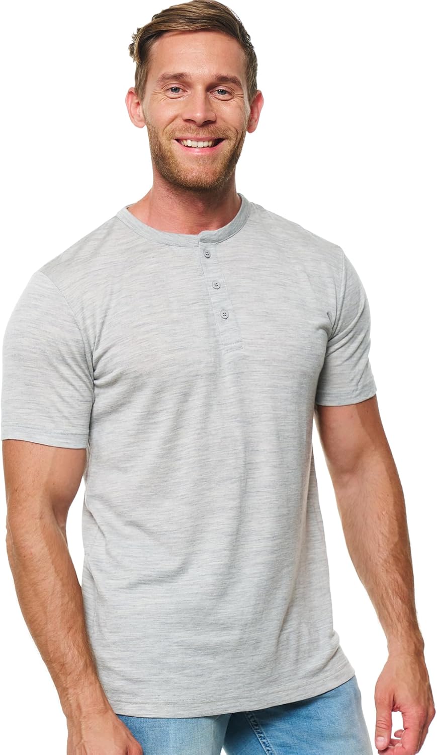 Merino Wool T-Shirt Mens - Short Sleeve Merino Wool Shirts for Men Sport Lightweight Thermal Base Layer Hiking Tshirt - Image 18