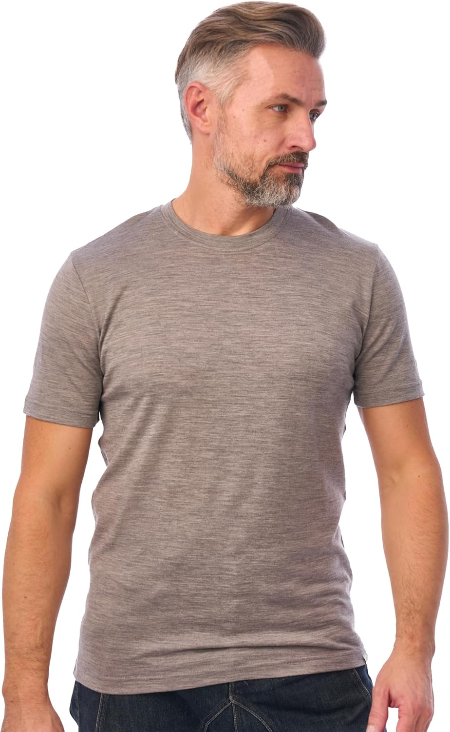 Merino Wool T-Shirt Mens - Short Sleeve Merino Wool Shirts for Men Sport Lightweight Thermal Base Layer Hiking Tshirt - Image 9