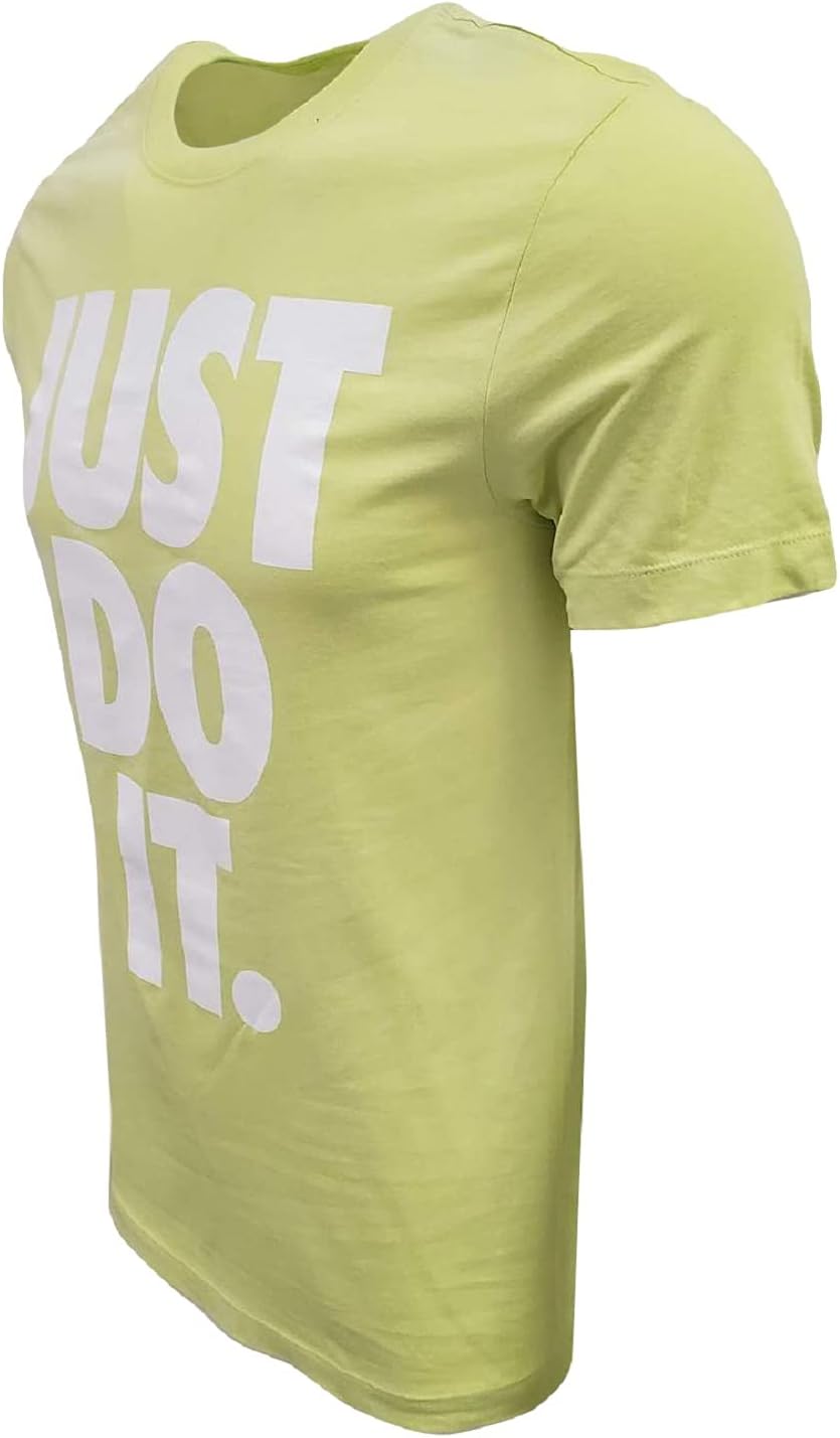 Nike Men's Just Do It Big Logo T-Shirt (Large, Lime Green) - Image 3