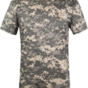 NSUQOA JSEIAJB Quick Dry Camouflage T Shirt Men O-Neck Short Sleeve Breathable Tee Tops Camo Fitness T-Shirts(D,S Code)