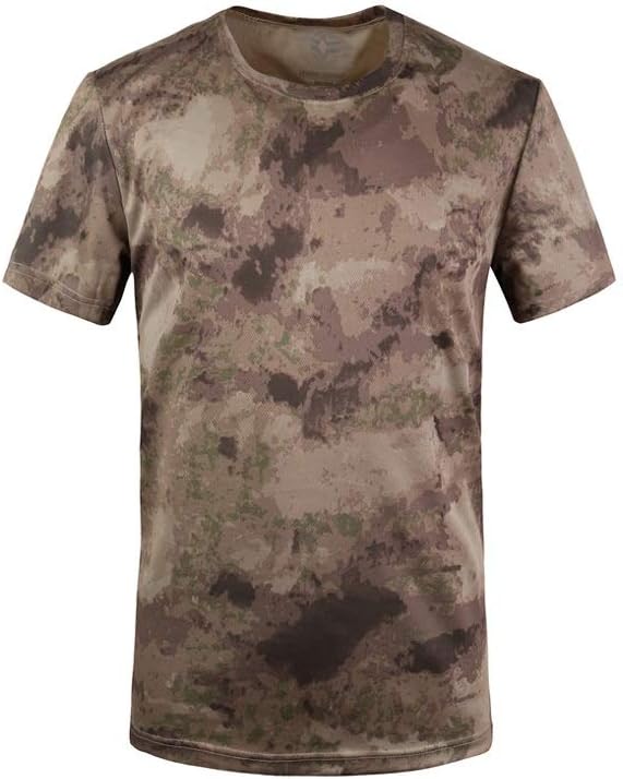 NSUQOA JSEIAJB Quick Dry Camouflage T Shirt Men O-Neck Short Sleeve Breathable Tee Tops Camo Fitness T-Shirts(D,S Code) - Image 3