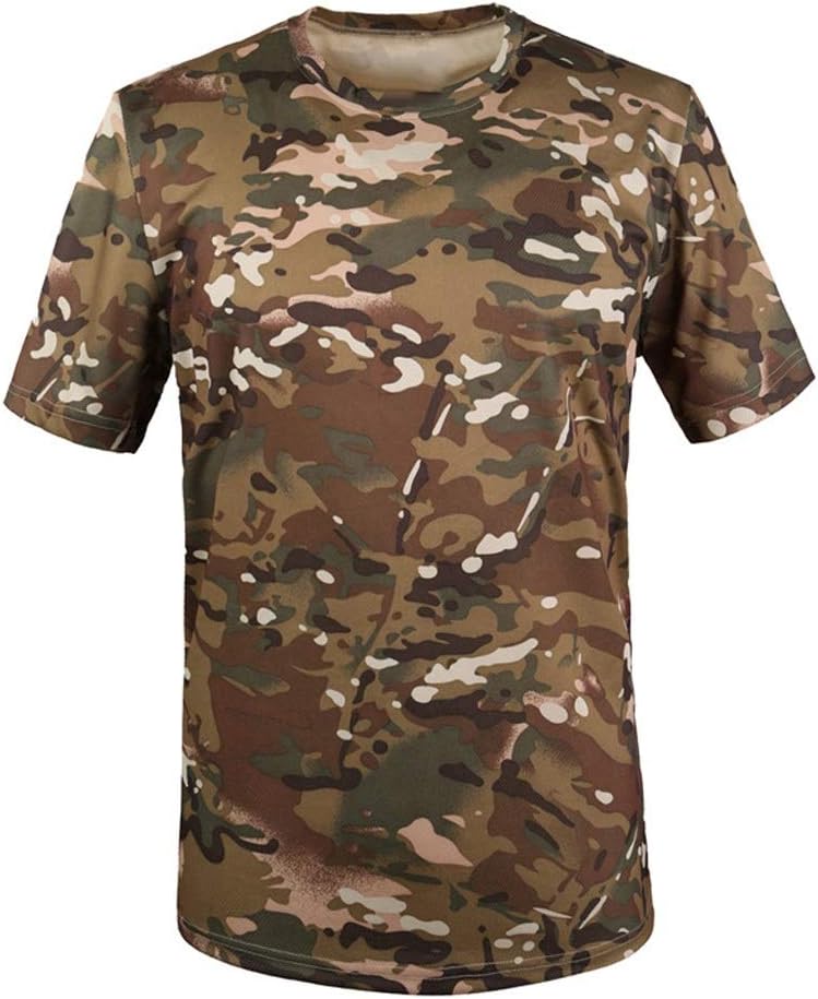 NSUQOA JSEIAJB Quick Dry Camouflage T Shirt Men O-Neck Short Sleeve Breathable Tee Tops Camo Fitness T-Shirts(D,S Code) - Image 4