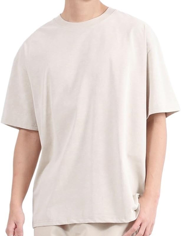 NSUQOA JSEIAJB Retro Outdoor Sports Short Sleeves Fashion Cotton Round Neck Quick Dry T-Shirt Casual Breathable Loose Vest