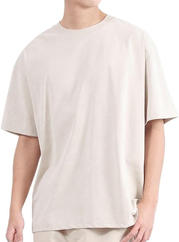 NSUQOA JSEIAJB Retro Outdoor Sports Short Sleeves Fashion Cotton Round Neck Quick Dry T-Shirt Casual Breathable Loose Vest - Image 2