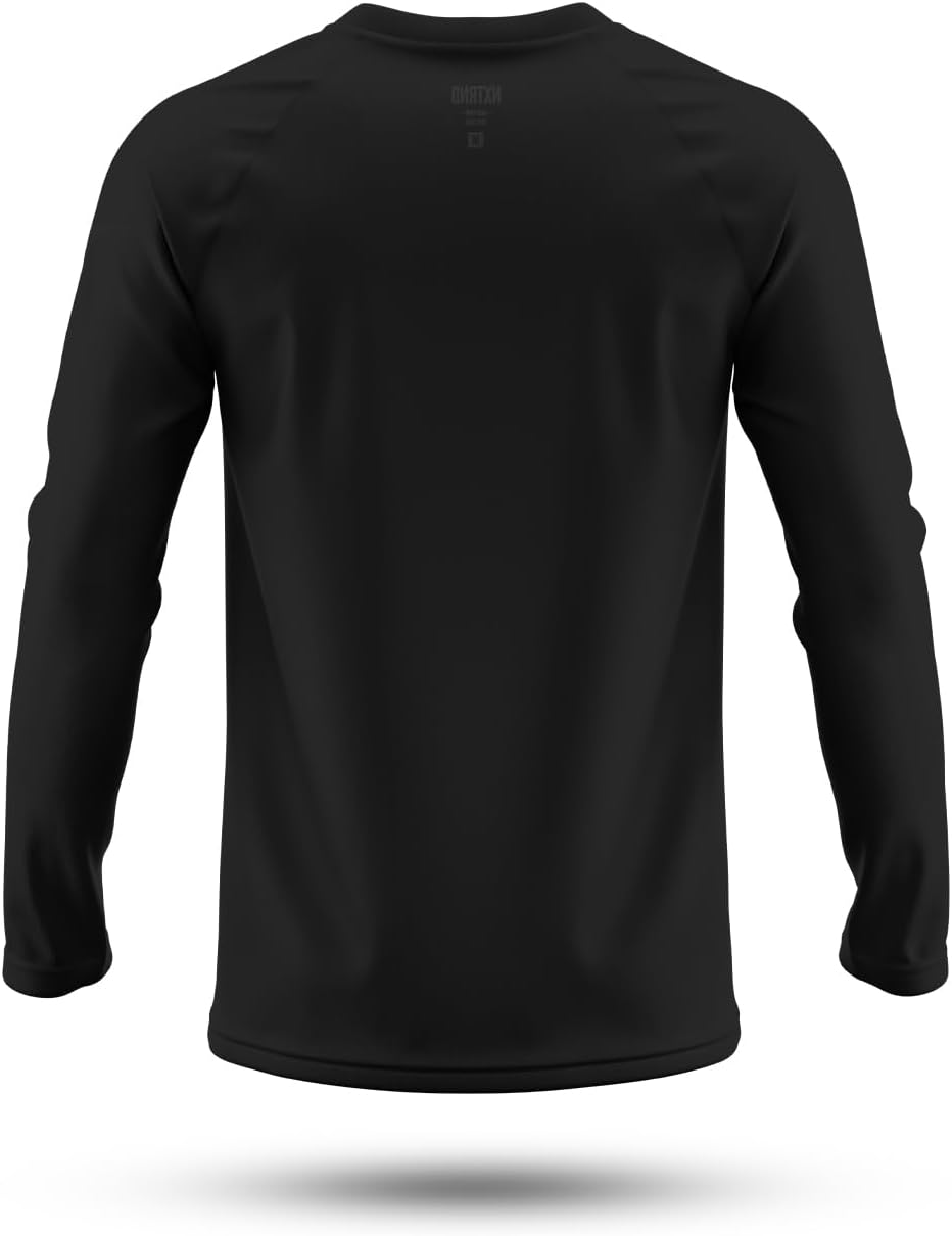 Nxtrnd Hybrid Pro Men's Long Sleeve T-Shirt, Relaxed Fit, Poly Spandex Blend - Image 3