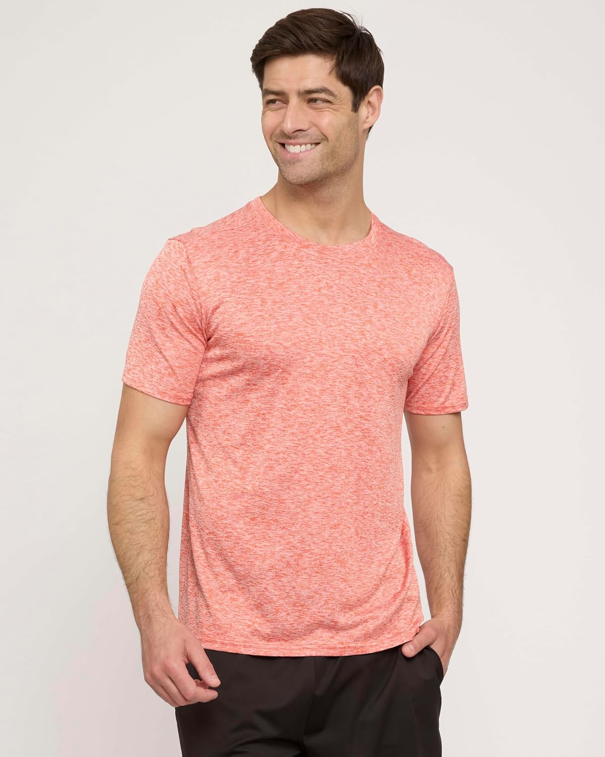 Real Essentials 5 Pack: Men\u2019s Short Sleeve Dry Fit T-Shirts \u2013 Moisture Wicking Athletic Workout Gym Fitness Casual Tees - Image 2