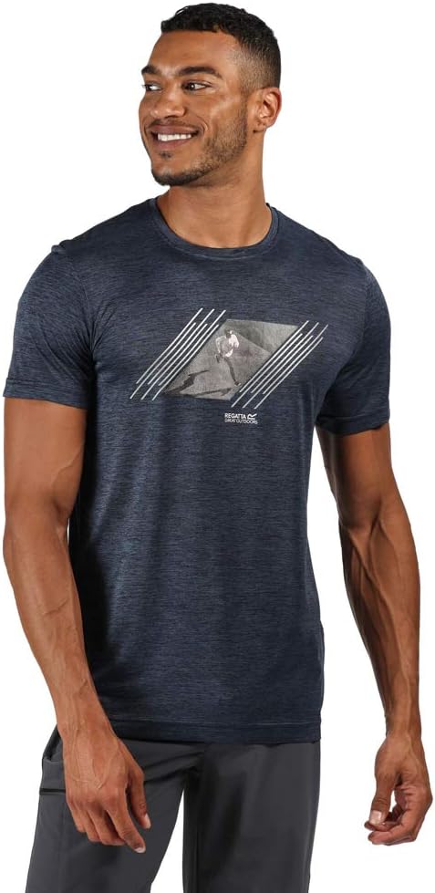 Regatta Men's Fingal V Lightweight, Breathable and Quick Drying Short-Sleeved Sports Technical - Image 4