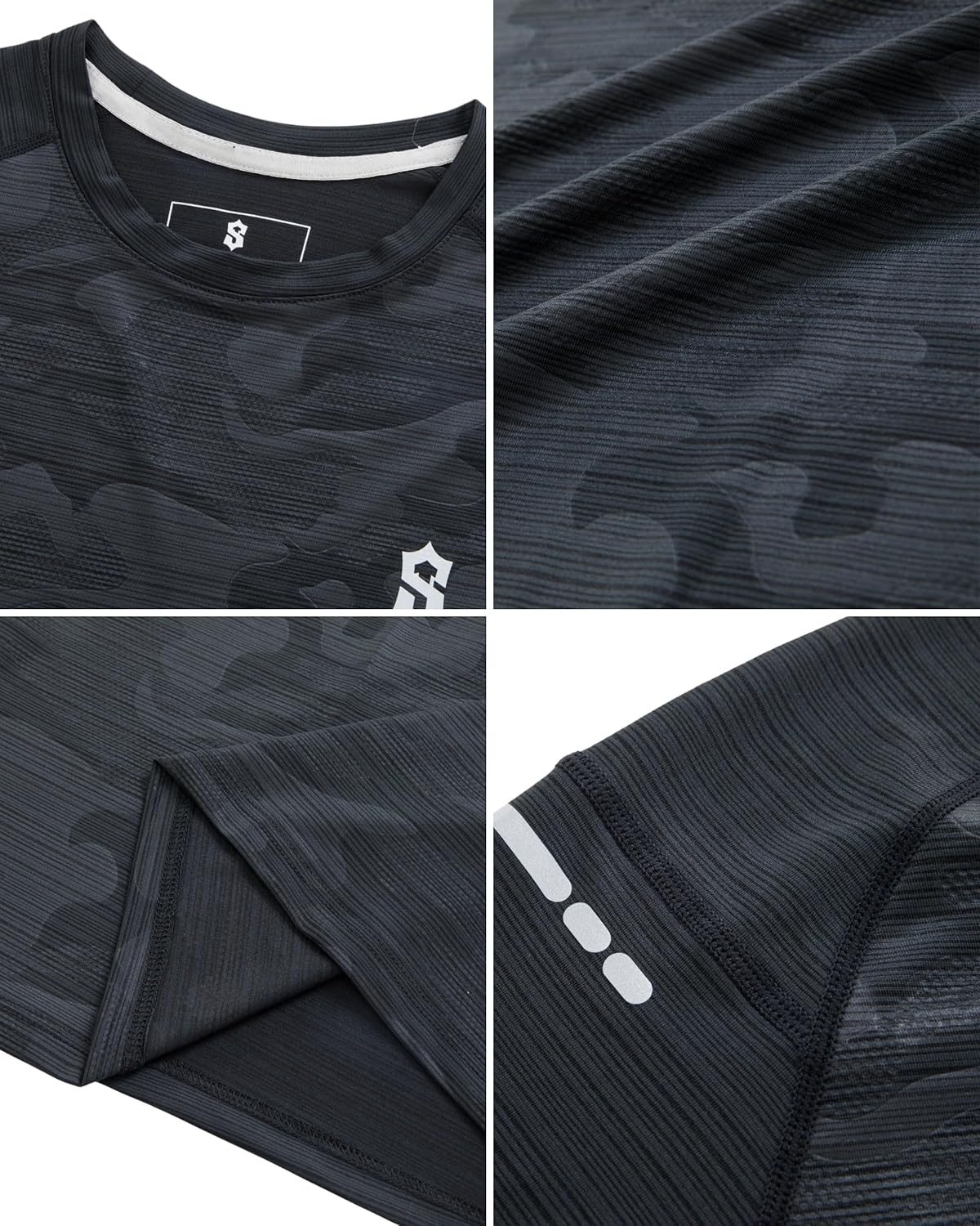 SUNTASY Men's Dry Fit Workout Shirts - Moisture-Wicking, Quick-Dry, 4-Way Stretch Premium Athletic Tees for Running & Sports - Image 7