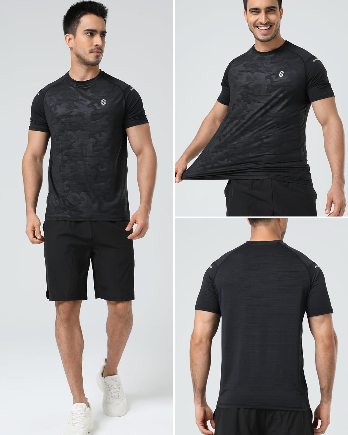 SUNTASY Men's Dry Fit Workout Shirts - Moisture-Wicking, Quick-Dry, 4-Way Stretch Premium Athletic Tees for Running & Sports - Image 6