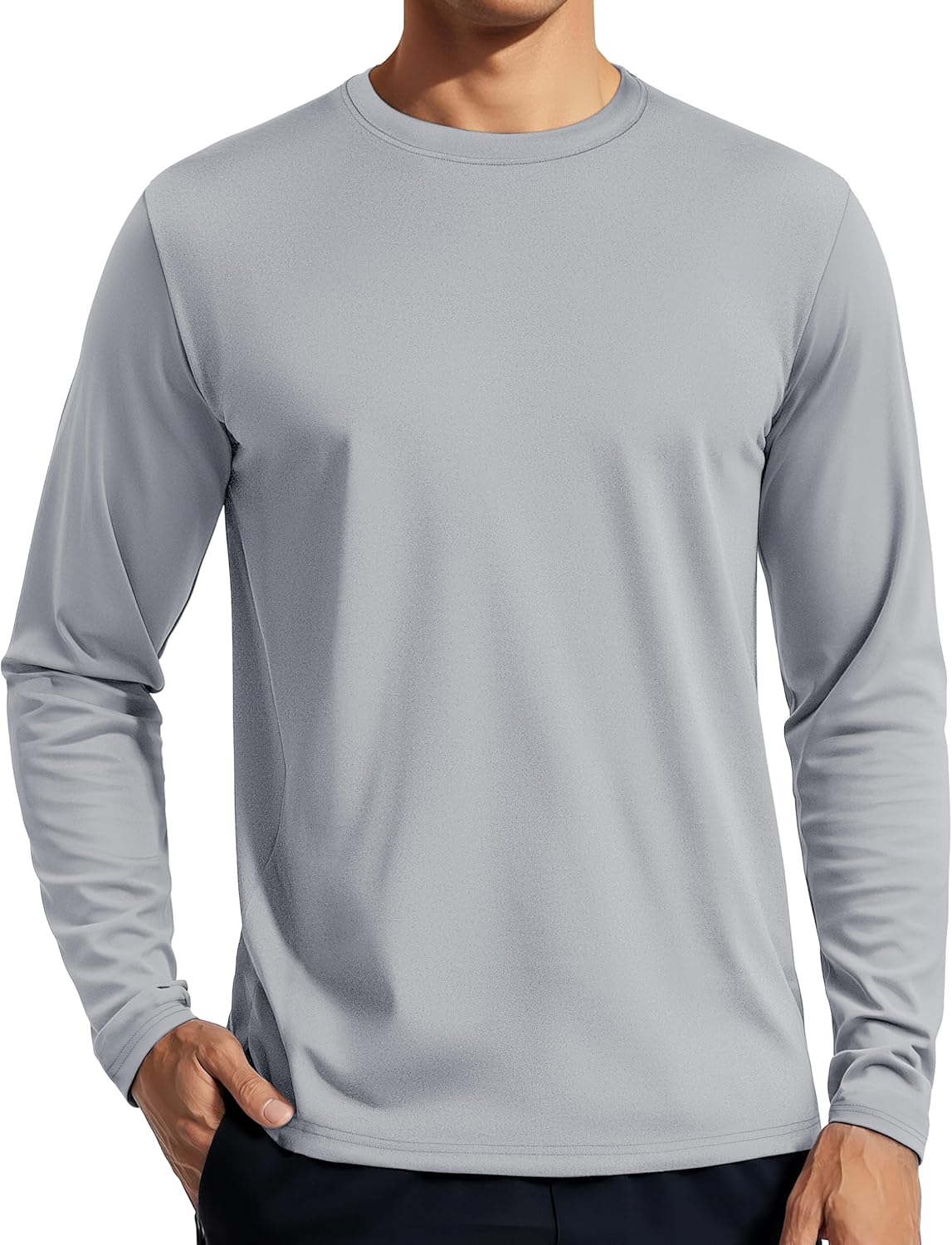 TACVASEN Men's Long Sleeve UPF 80+ Shirts Sun Protection UV SPF Shirts Rash Guard Fishing Running Quick Dry Lightweight - Image 8