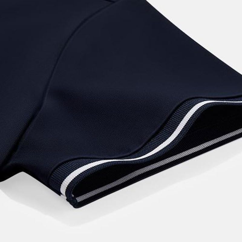 THJKUPO Men Business Casual Short Sleeves Thin Cotton T-Shirt Fashion Breathable Quick Drying Versatile Vest - Image 3